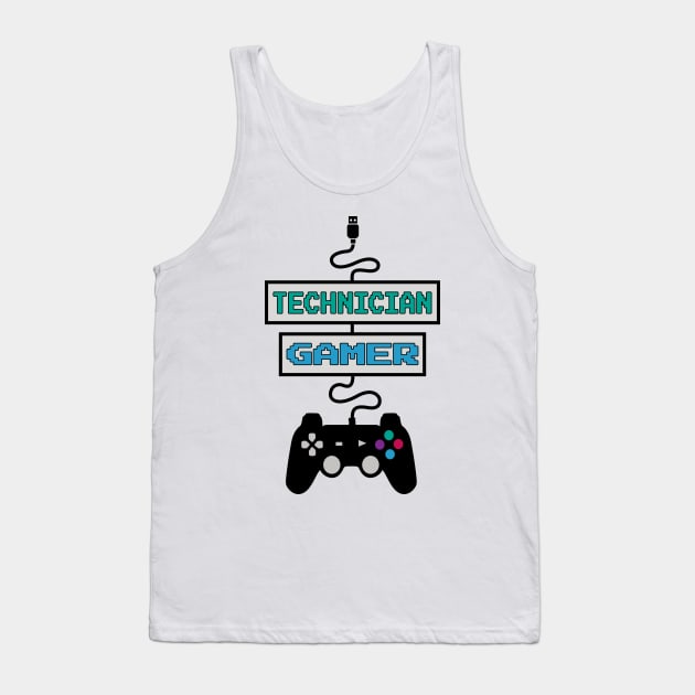 Technician Gamer Tank Top by jeric020290